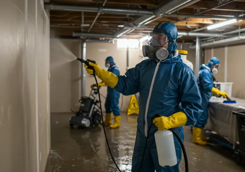 Basement Sanitization and Antimicrobial Treatment process in Kossuth County, IA